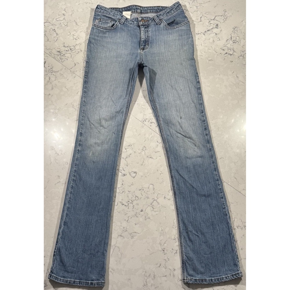 VTG Y2K Carhartt Jeans Mens 30x35 Blue Fade Straight Leg Workwear Denim Pants